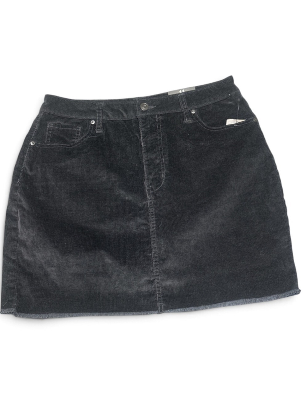 Fashion Nova Black Corduroy Mini Skirt Size 11